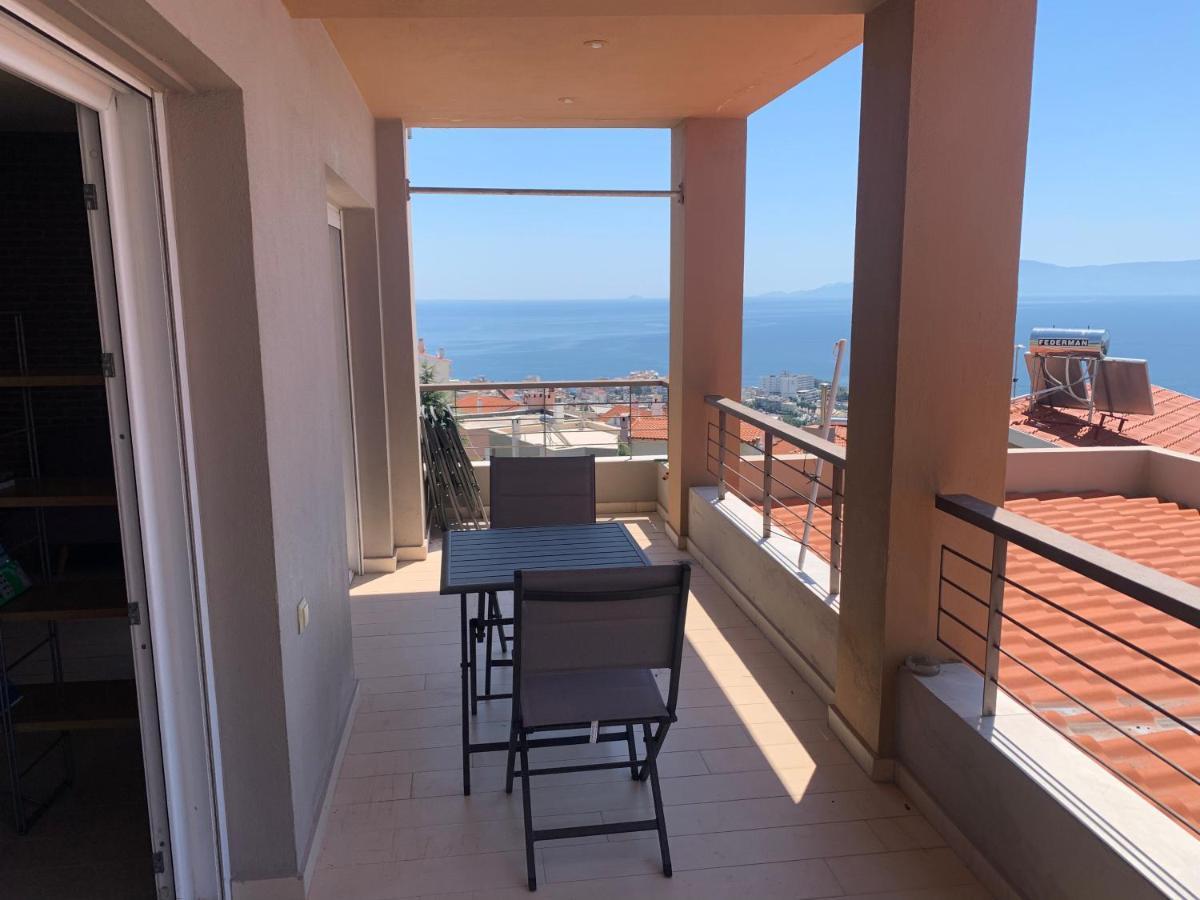 Ferienwohnung Breathtaking Sea View Kavala Exterior foto