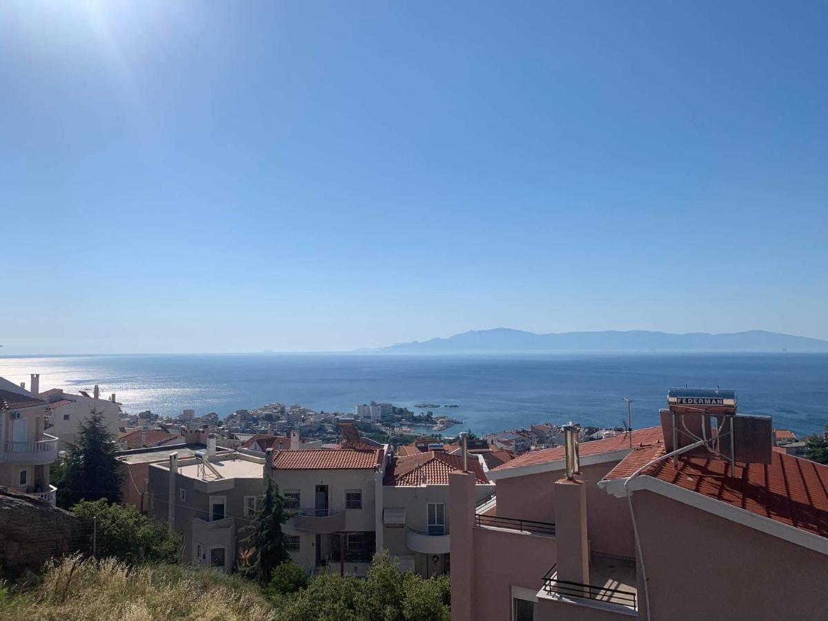 Ferienwohnung Breathtaking Sea View Kavala Exterior foto
