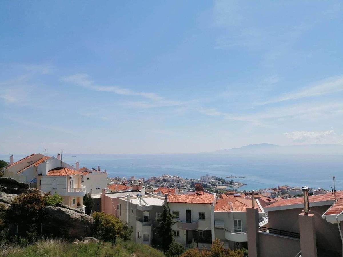 Ferienwohnung Breathtaking Sea View Kavala Exterior foto